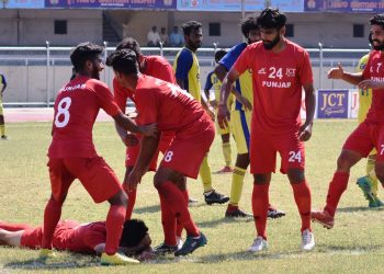 Harjinder Singh scored the winning goal on this occasion to put the home side into the final. (Image: AIFF)