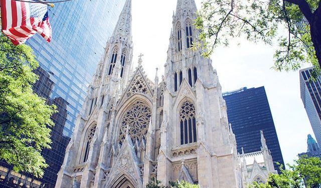NYPD deputy commissioner John Miller said the arrested man claimed he was taking a shortcut through the cathedral after his car ran out of fuel.