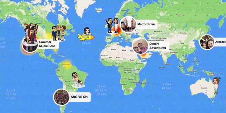 Snapchat testing Status, Mention, Snap Map features
