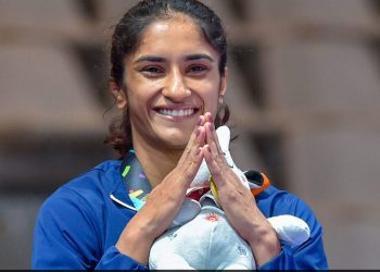 Vinesh has moved up to a higher category from 50kg in which she had won a gold in the Jakarta Asian Games.