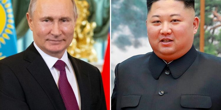 Putin, who has long expressed his readiness to meet with Kim, is gearing up to play a bigger role in nuclear negotiations with Moscow's Cold War-era ally, with which it shares a short border (POOL/AFP/File / Alexander Zemlianichenko, Handout)