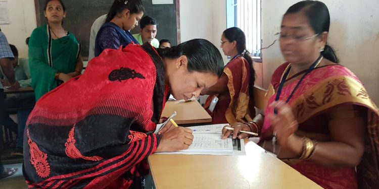 Pink booths for women voters only