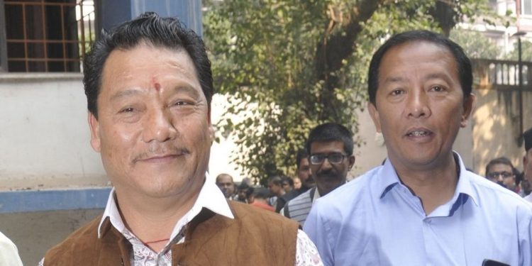 Bimal Gurung (L) and Binay Tamang
