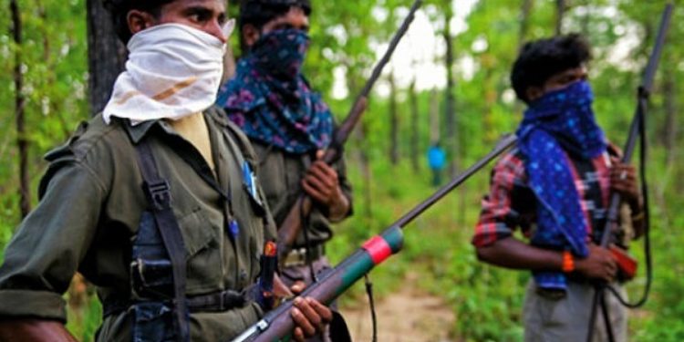 Six electronic detonators, five gelatin rods, a bundle of electric wires and other Naxal-related material was recovered from them.