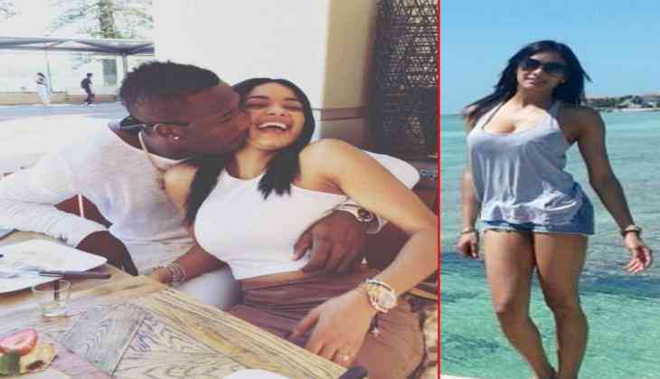 Andre Russell with his hot and cute wife 🔥🔥♥️ 💖,💥❤️🥰 adorable 💥💖 beautiful 💥💖❤️ . .Love💘🔥😍 .