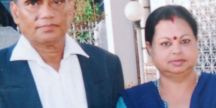 File photo of Somnath Parida with Ushasree