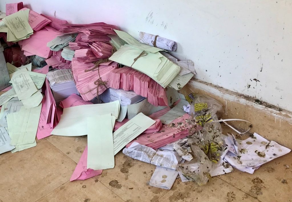 Unused postal ballots found in garbage bin