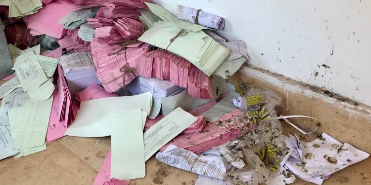Unused postal ballots found in garbage bin