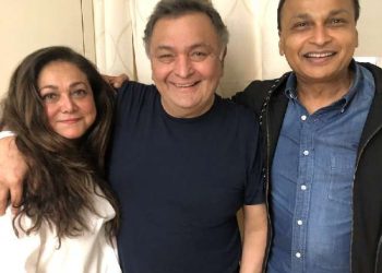 Anil, Tina Ambani meet Rishi Kapoor in NY