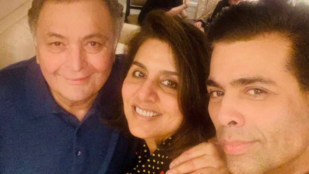 KJo meets Rishi, Neetu in NY