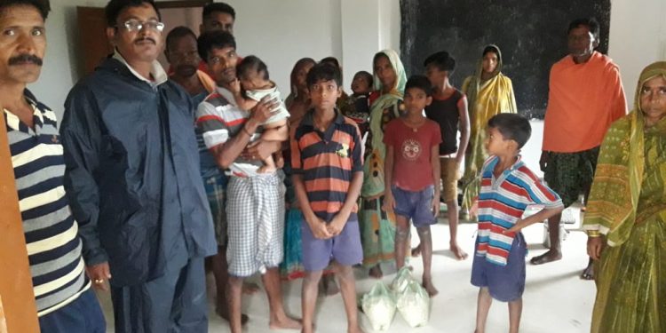 People at a shelter home in Aul block of Kendrapara district