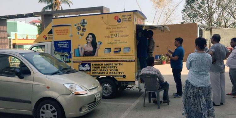 BSCL has also deployed mobile ATM vans ‘in excess numbers’ to aid those who are facing severe cash shortage after the lack of electricity caused all ATMs to shut down. (Image: Twitter)
