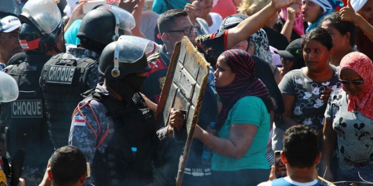 The clashes broke out around 11:00 am during visiting hours at the facility, located some 28 kilometers from the state capital Manaus.