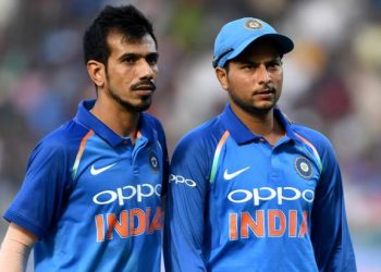 Chinaman bowler Kuldeep (right) was not his best yet returned a three-wicket haul against Bangladesh, foxing the 'Tigers' numerous occasions.