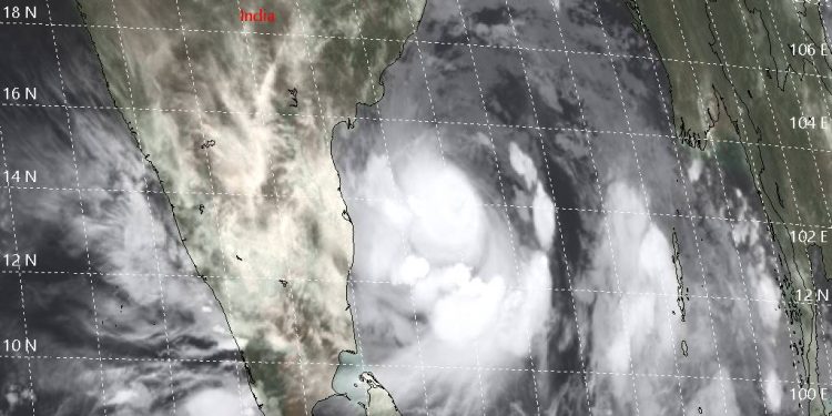 Position of cyclonic storm FANI at 8:30 AM (IST), May 1, 2019.