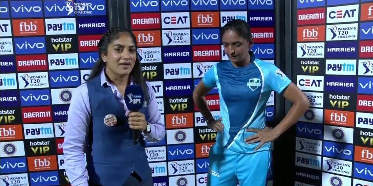 The Supernovas' captain was not happy that her batters gave away their wickets after getting set in the middle. (Image: IPL)