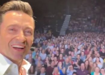 The actor captured the moment at the Manchester Arena Saturday on his Instagram.