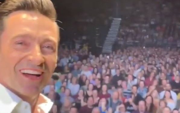 The actor captured the moment at the Manchester Arena Saturday on his Instagram.