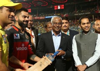 BCCI's plan to send a team to the South Asian country was set in motion after Maldives president Ibrahim Mohamed Solih (centre) attended an IPL game in Bangalore last month.