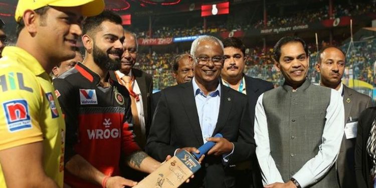 BCCI's plan to send a team to the South Asian country was set in motion after Maldives president Ibrahim Mohamed Solih (centre) attended an IPL game in Bangalore last month.
