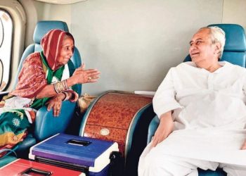 Pramila Bisoi with CM Naveen Patnaik