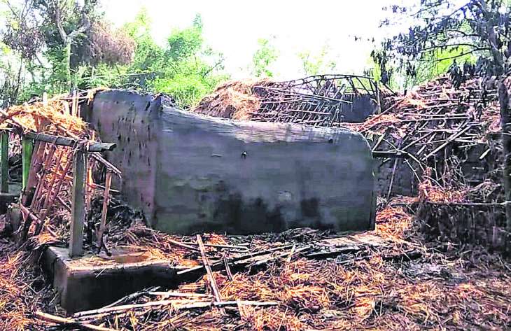 Newlywed woman charred