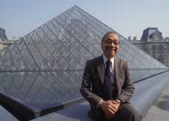 Pei was the first foreign architect to work on the Louvre in its long history.