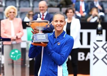 The Czech world No.7 did not drop a single service game as she secured the third clay title of her career and her first in Rome in one hour 25 minutes.