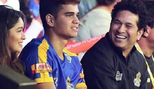 The cricketer's son, Arjun Tendulkar, played in the recently concluded T20 Mumbai League and shone with both ball and the bat.