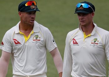 David Warner and (left) and Steve Smith were involved in the infamous 'sandpapergate scandal' last year.