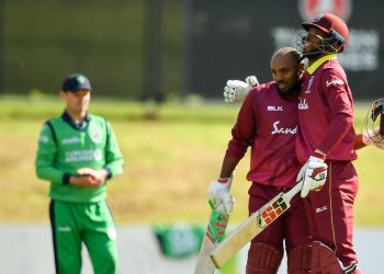 The West Indies, who unlike Ireland have qualified for the upcoming World Cup in England and Wales, were behind the run-rate at 112 for two in the 20th over.