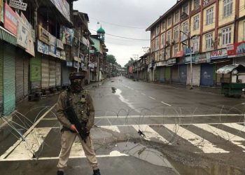 Officials said the curbs on the movement of people were in force in parts of Srinagar, and Kulgam and Pulwama towns.