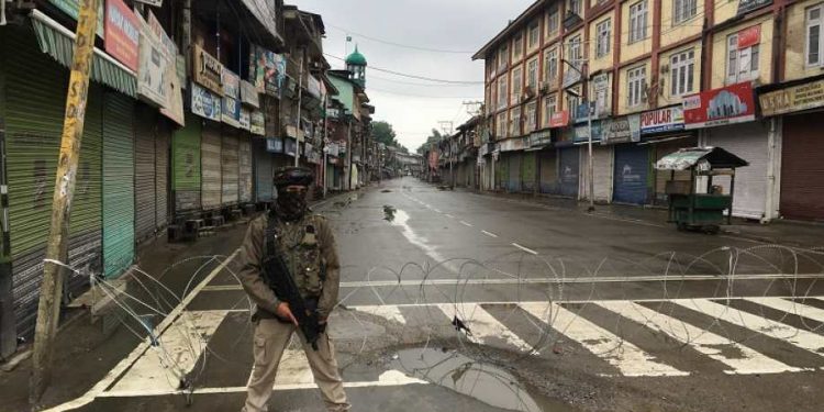 Officials said the curbs on the movement of people were in force in parts of Srinagar, and Kulgam and Pulwama towns.
