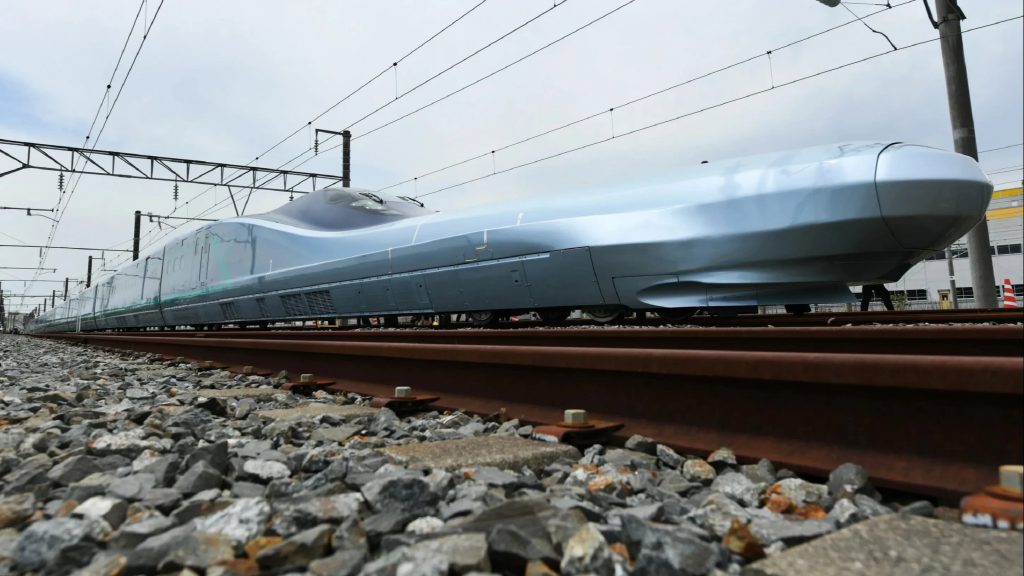 World's fastest bullet train tests in Japan