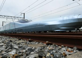 World's fastest bullet train tests in Japan
