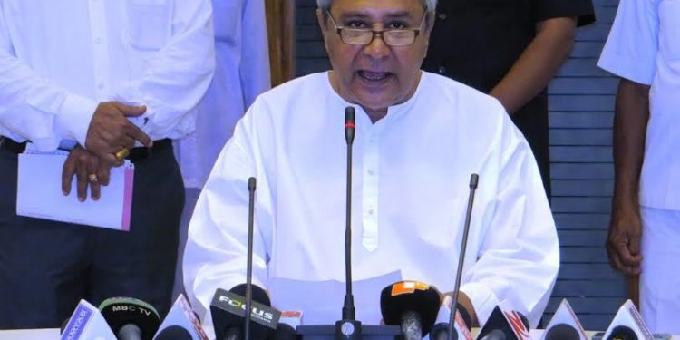 File pic of Chief Minister Naveen Patnaik addressing a state cabinet meet