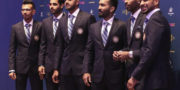 Members of the Indian cricket team at an event in London, Thursday