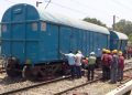 Goods train’s bogies derail