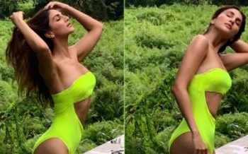 Vaani Kapoor sizzles in neon green monokini