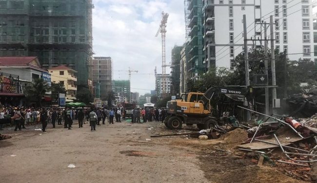 3 dead, dozens trapped in Cambodia building collapse
