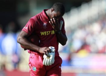 Brathwaite was found to have breached Article 2.8 of the ICC Code of Conduct for Players and Player Support Personnel, which relates to showing dissent to an umpire's decision.
