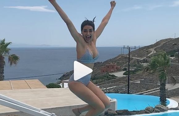 Watch video: ‘Naagin 3’ actress Karishma Tanna enjoying summer in Greece