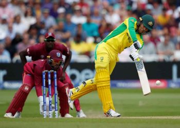 Carey's 55-ball 45 was good support to Nathan Coulter-Nile's 60-ball 92 in Australia's 15-run win over the West Indies here Thursday.