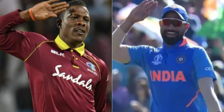 Shami had copied Cottrell's celebration as the Caribbean lost his wicket trying to take on Yuzvendra Chahal in the 30th over of their innings in the World Cup match which India won by 125 runs.