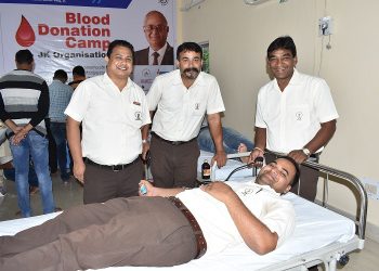 Blood donation camp at JKPM