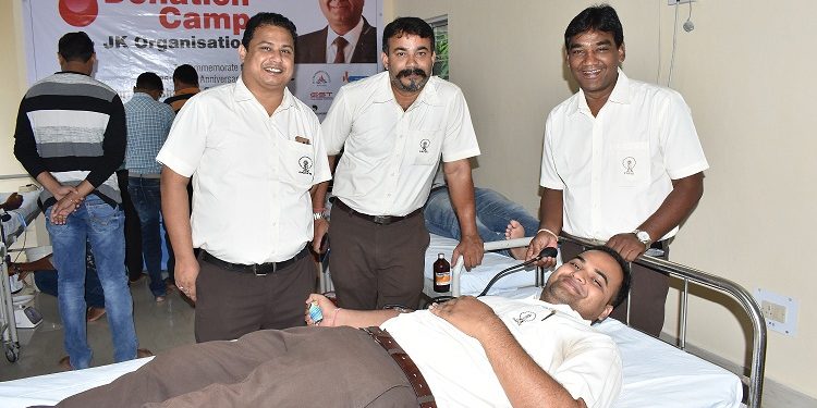 Blood donation camp at JKPM