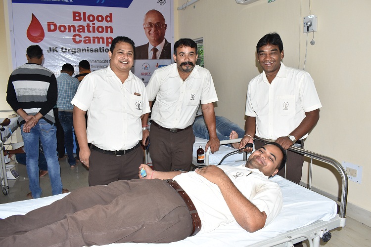 Blood donation camp at JKPM