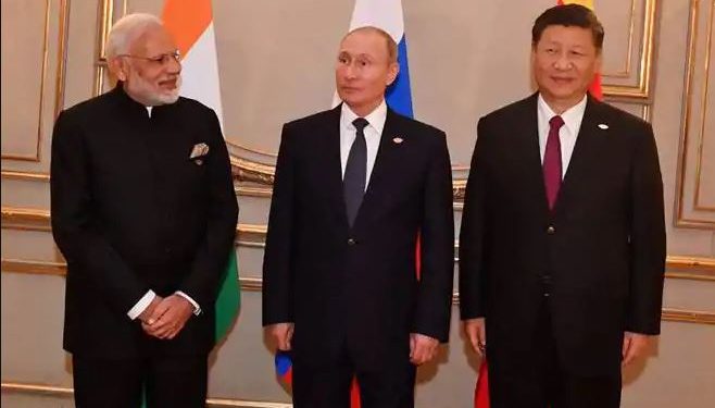 Modi, Xi and Russian President Vladimir Putin met at the recently held Shanghai Cooperation Organisation (SCO) summit at Kirgiz capital Bishkek.