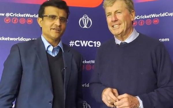 Both Ganguly and Wright, part of the commentary team at the ongoing World Cup, gave Indian fans a moment of nostalgia Thursday.
