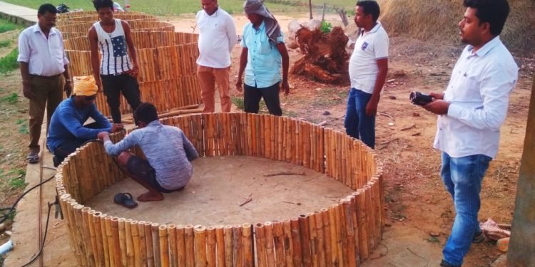 Bamboo rings replace costly concrete ones in wells here
